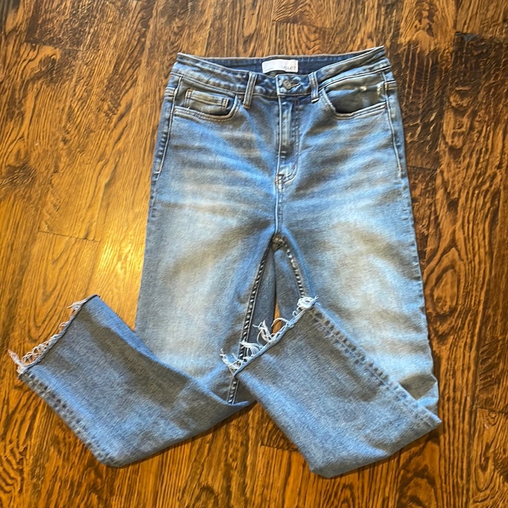 Vervet high rise cropped straight leg jeans
